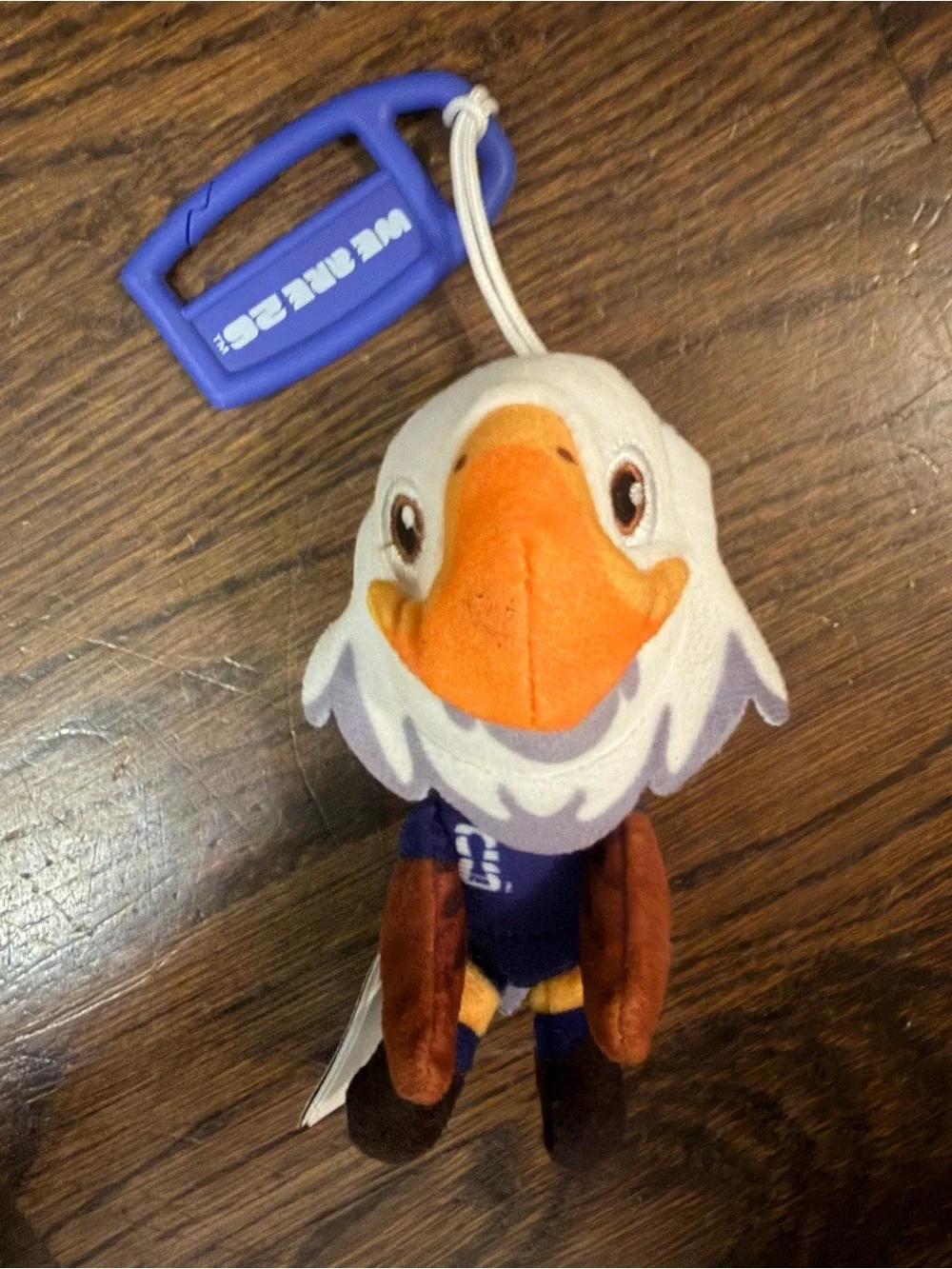 World Cup 26 “Clutch” USA Bald Eagle Plush Mascot Keychain 4 inch